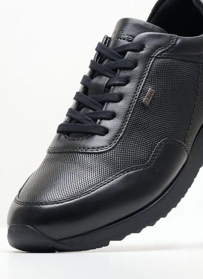 Ανδρικά Παπούτσια Casual 13605 Μαύρο Δέρμα S.Oliver