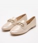 Women Moccasins 24206 Gold Nubuck Leather S.Oliver