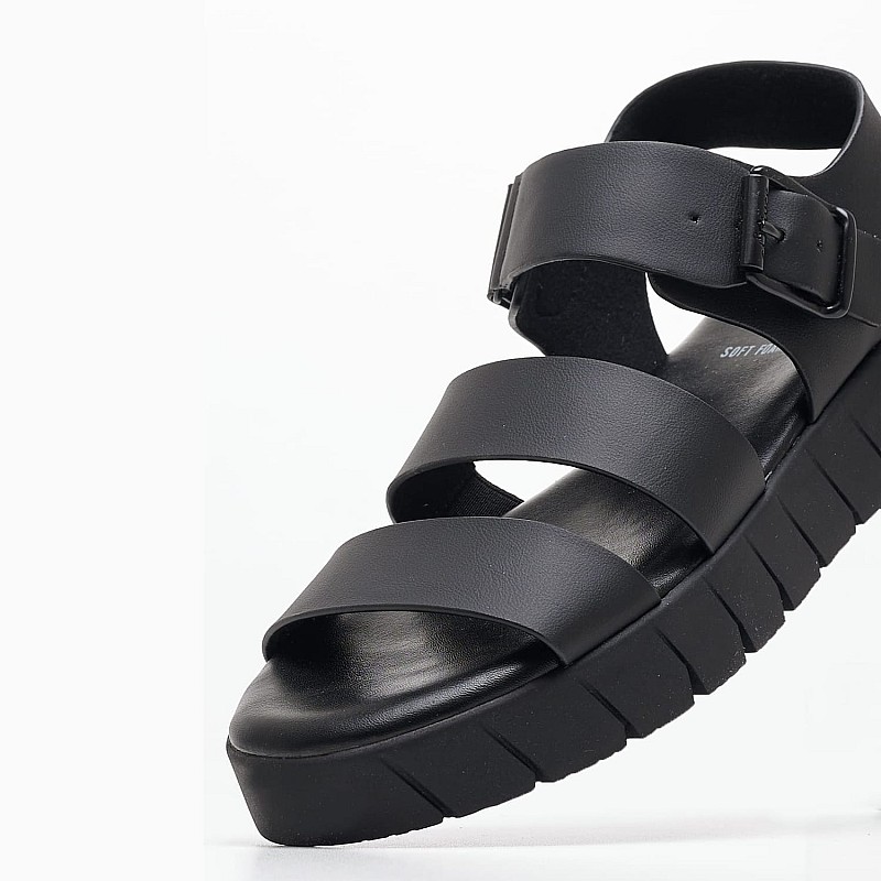 Γυναικείες Πλατφόρμες Χαμηλές 28710 Μαύρο ECOleather S.Oliver