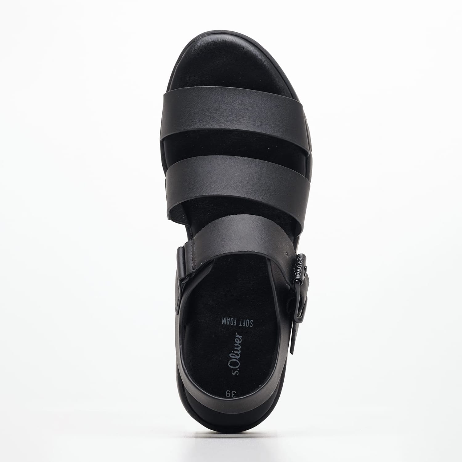 Γυναικείες Πλατφόρμες Χαμηλές 28710 Μαύρο ECOleather S.Oliver