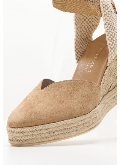 Women Espadrilles B.106 Tabba Buckskin Komis and Komis