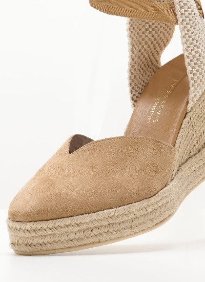 Γυναικεία Flats Salto.Baixo Μπεζ 'Υφασμα Schutz