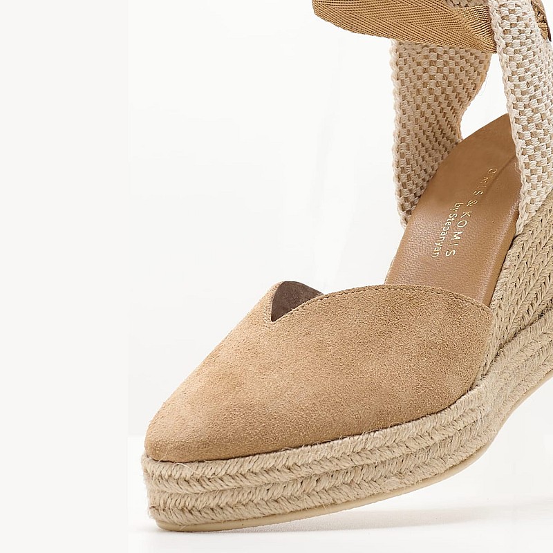Women Espadrilles B.106 Tabba Buckskin Komis and Komis