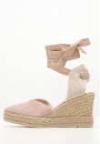 Women Espadrilles B.106 Nude Buckskin Komis and Komis