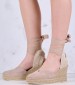 Women Espadrilles B.106 Nude Buckskin Komis and Komis