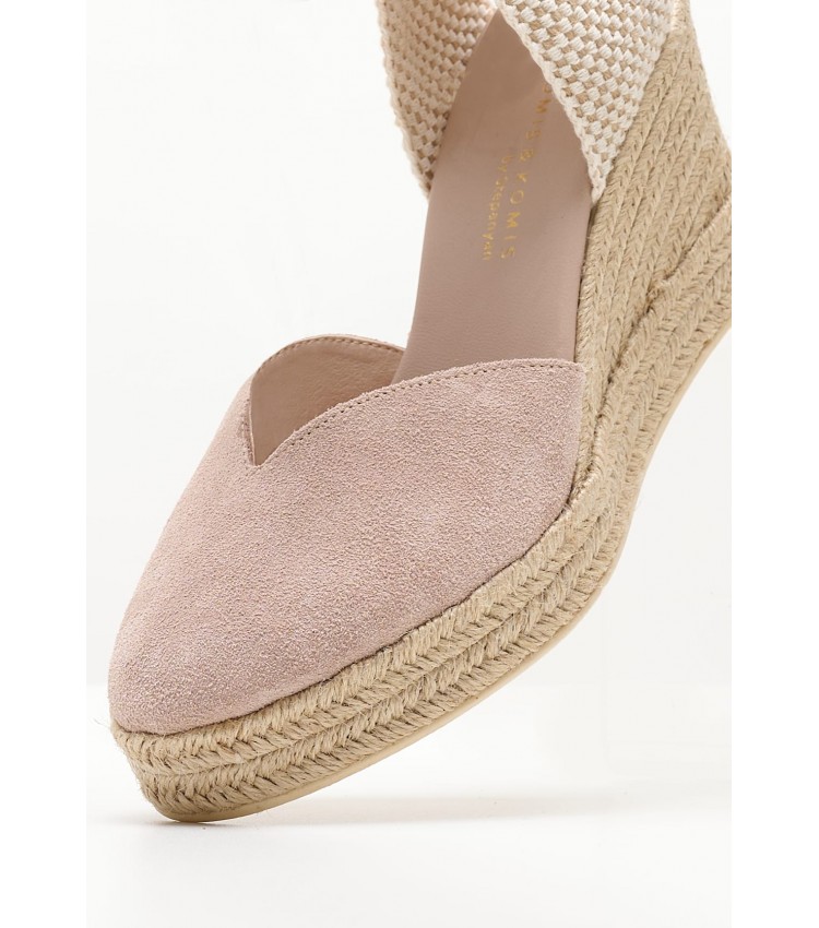 Women Espadrilles B.106 Nude Buckskin Komis and Komis