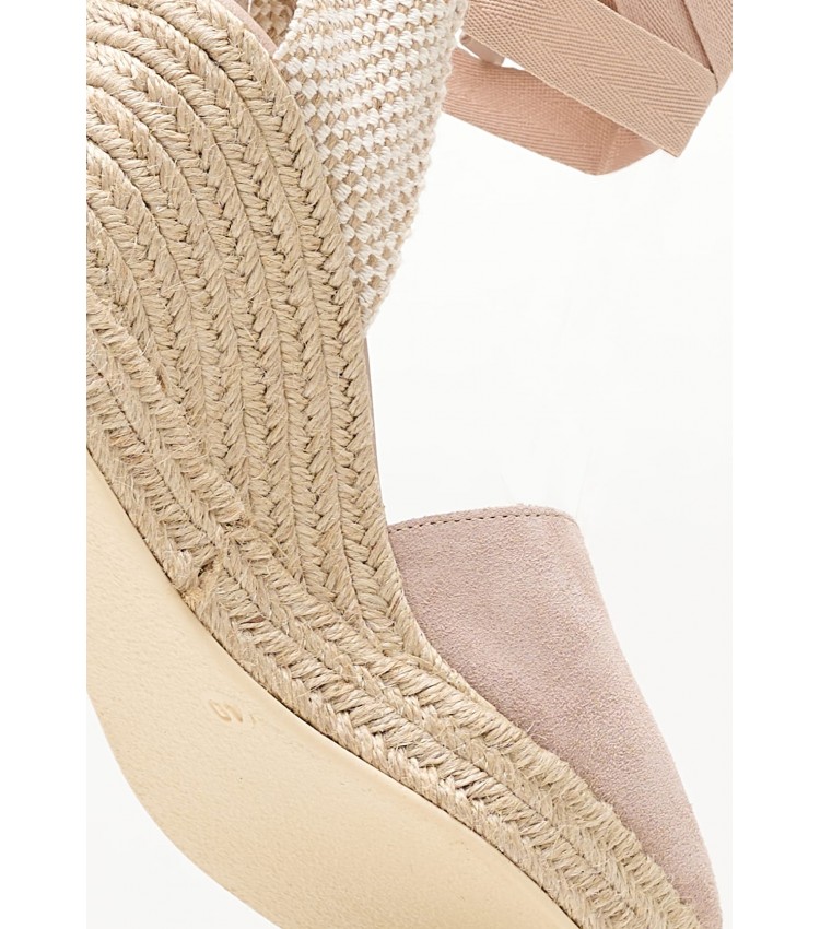 Women Espadrilles B.106 Nude Buckskin Komis and Komis