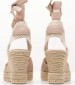 Women Espadrilles B.106 Nude Buckskin Komis and Komis