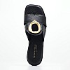 Women Flats B.204 Black Leather Komis and Komis Women Flats B.204 Black Leather Komis and Komis