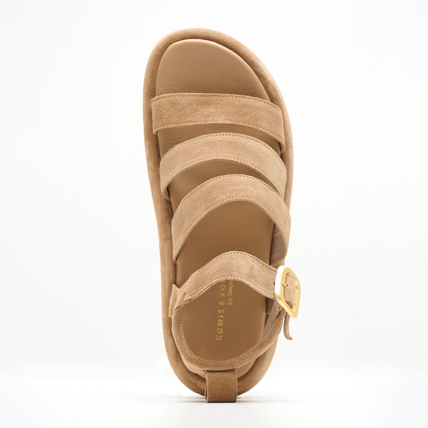 Women Platforms Low B.304 Taupe Buckskin Komis and Komis Women Platforms Low B.304 Taupe Buckskin Komis and Komis