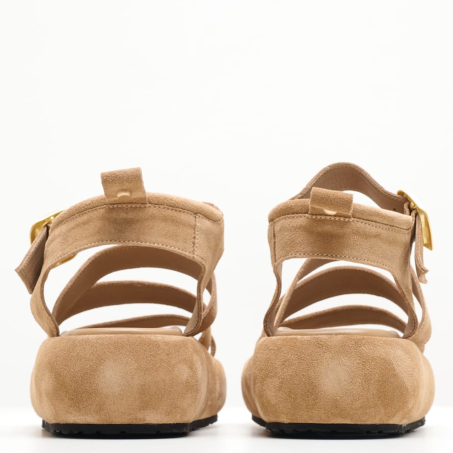 Women Platforms Low B.304 Taupe Buckskin Komis and Komis Women Platforms Low B.304 Taupe Buckskin Komis and Komis