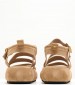 Women Platforms Low B.304 Taupe Buckskin Komis and Komis