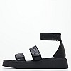 Women Platforms Low B.31 Black Leather Komis and Komis Women Platforms Low B.31 Black Leather Komis and Komis