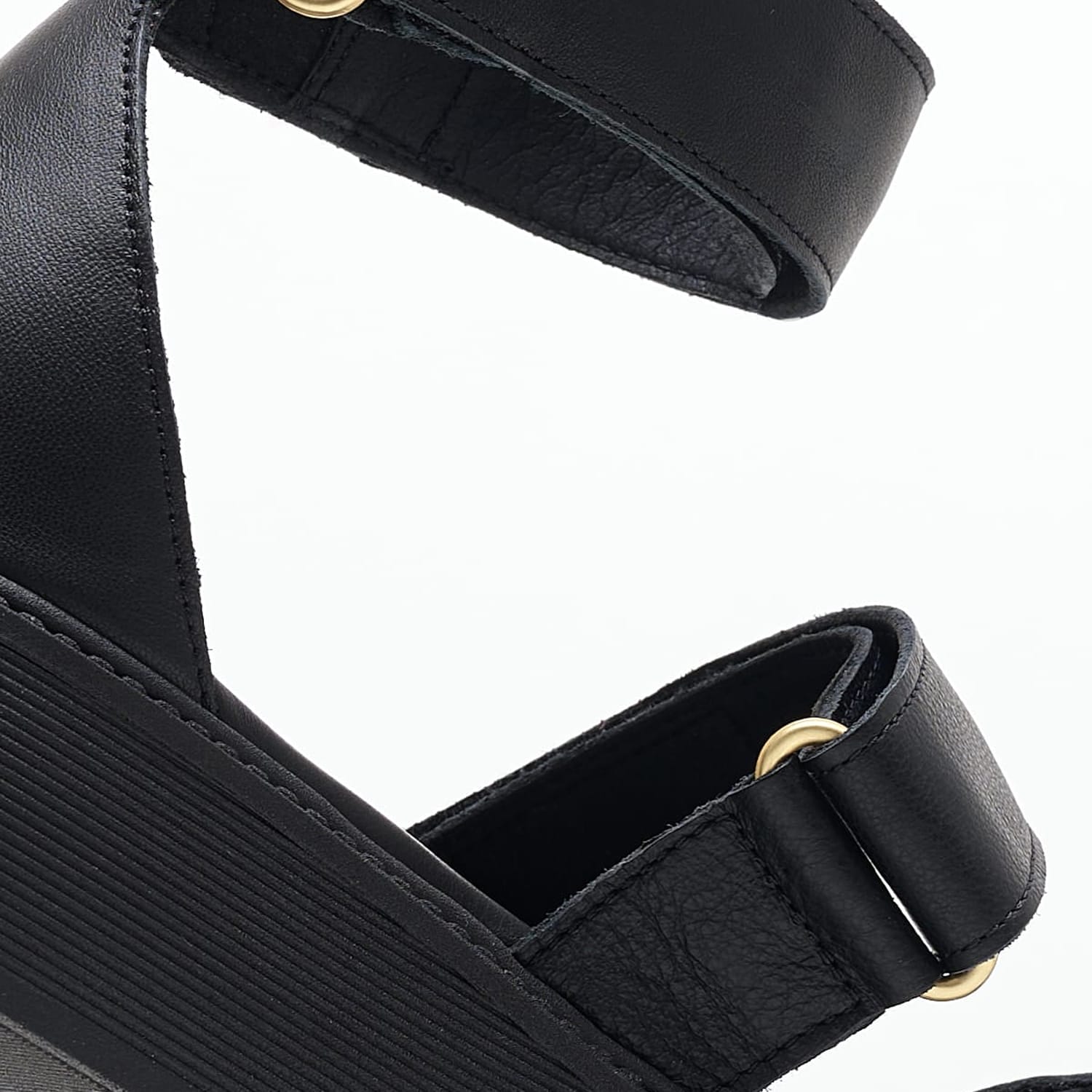 Women Platforms Low B.31 Black Leather Komis and Komis Women Platforms Low B.31 Black Leather Komis and Komis