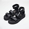 Women Platforms Low B.31 Black Leather Komis and Komis Women Platforms Low B.31 Black Leather Komis and Komis