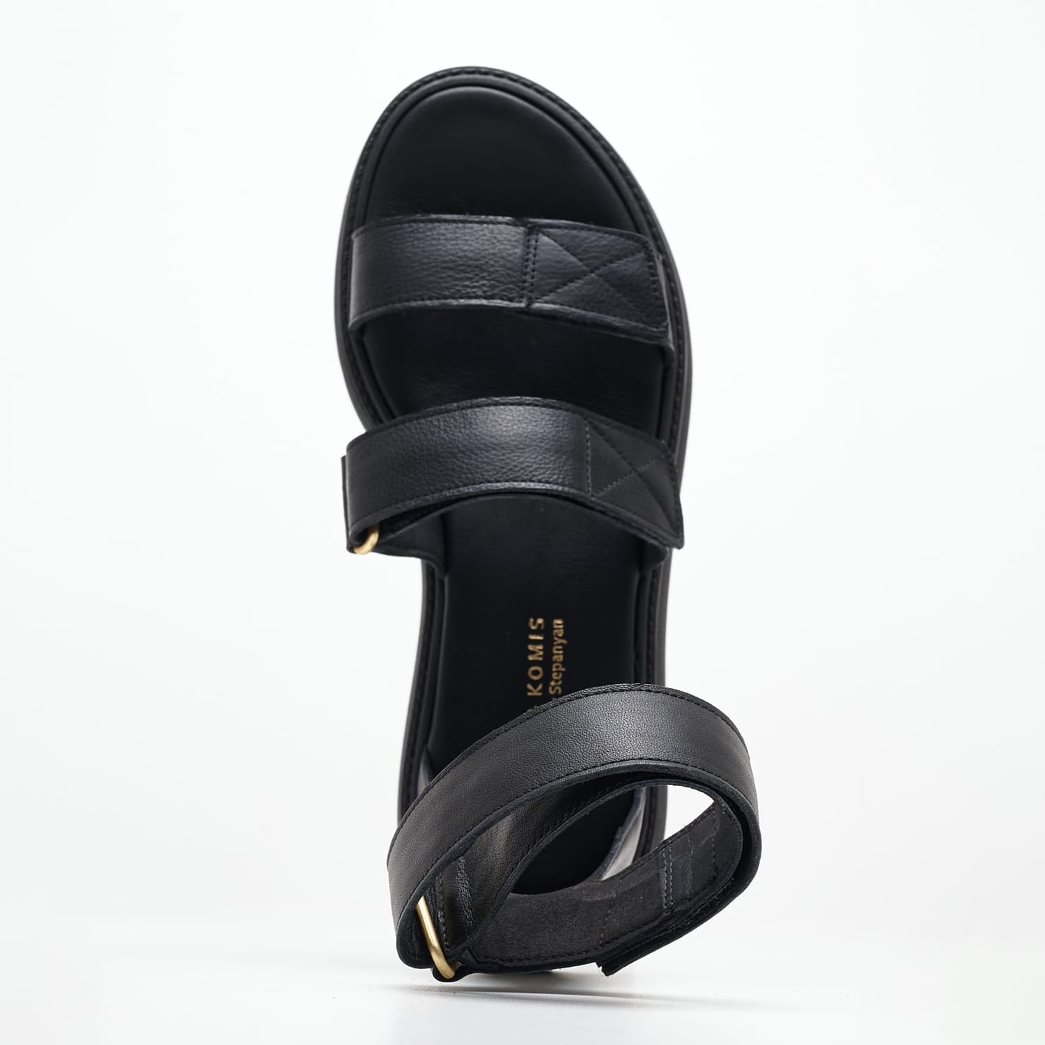 Women Platforms Low B.31 Black Leather Komis and Komis Women Platforms Low B.31 Black Leather Komis and Komis