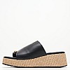 Women Platforms Low B.79 Black Leather Komis and Komis Women Platforms Low B.79 Black Leather Komis and Komis