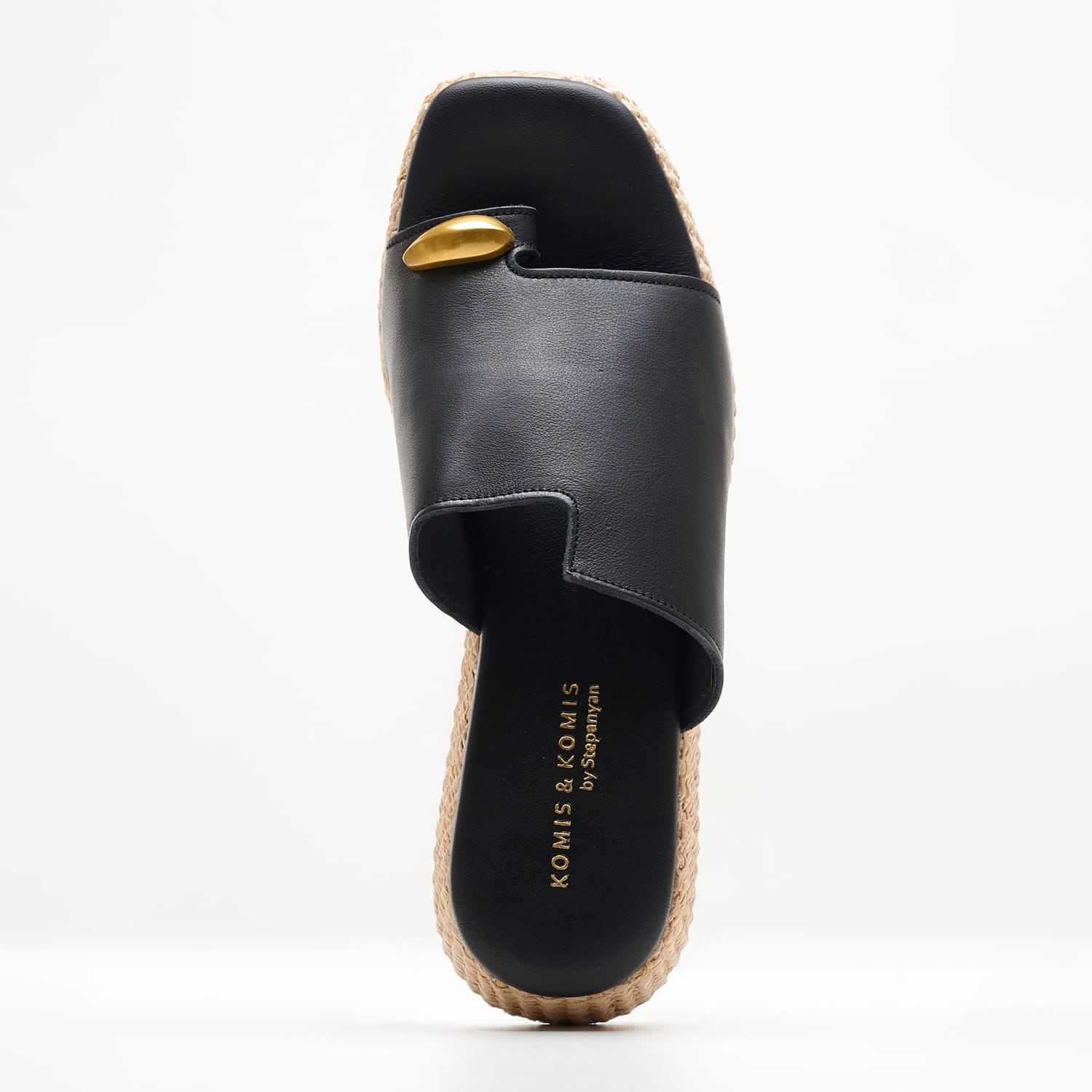 Women Platforms Low B.79 Black Leather Komis and Komis Women Platforms Low B.79 Black Leather Komis and Komis