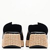 Women Platforms Low B.79 Black Leather Komis and Komis Women Platforms Low B.79 Black Leather Komis and Komis