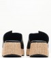 Women Platforms Low B.79 Black Leather Komis and Komis