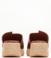 Women Platforms Low B.79 Brown Leather Komis and Komis