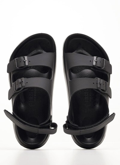 Women Flats Gizeh.BS Anthracite Leather Birkenstock