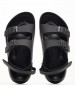 Women Flats Adventure.Mogami Black ECOleather Birkenstock