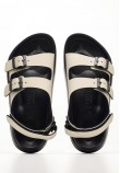 Women Flats Adventure.Terra Beige ECOleather Birkenstock