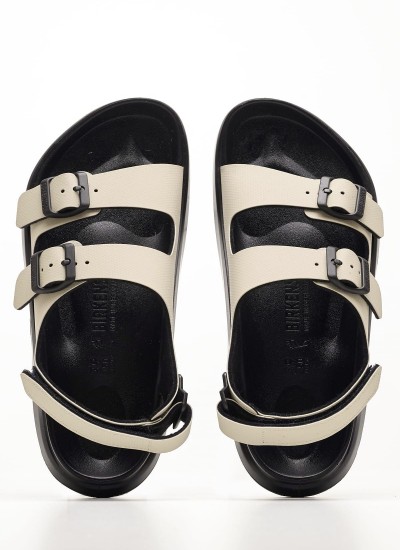 Γυναικεία Flats Arizona.Fog Μωβ Δέρμα Birkenstock