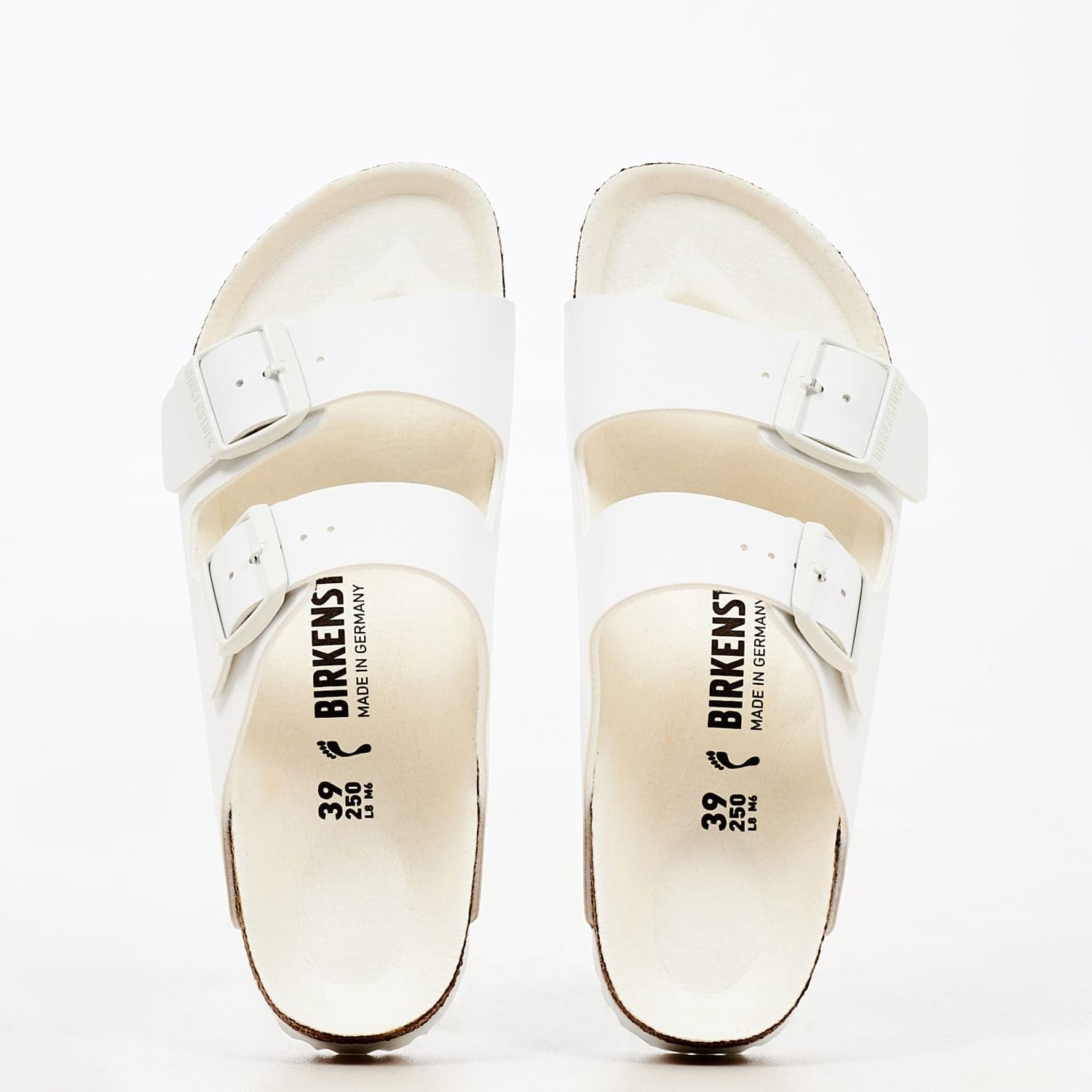 Γυναικεία Flats Arizona.Bs Άσπρο ECOleather Birkenstock