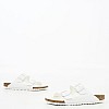 Women Flats Arizona.Bs White ECOleather Birkenstock Women Flats Arizona.Bs White ECOleather Birkenstock