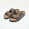 Men Flip Flops & Sandals Arizona.Faded Olive Oily Leather Birkenstock Men Flip Flops & Sandals Arizona.Faded Olive Oily Leather Birkenstock