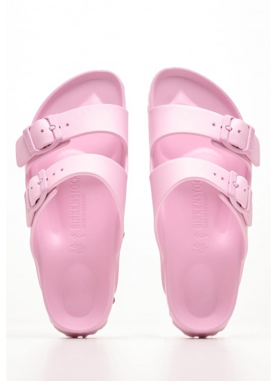 Women Flip Flops & Sandals Arizona.Fondant Pink Rubber Birkenstock