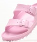 Women Flip Flops & Sandals Arizona.Fondant Pink Rubber Birkenstock