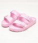 Women Flip Flops & Sandals Arizona.Fondant Pink Rubber Birkenstock