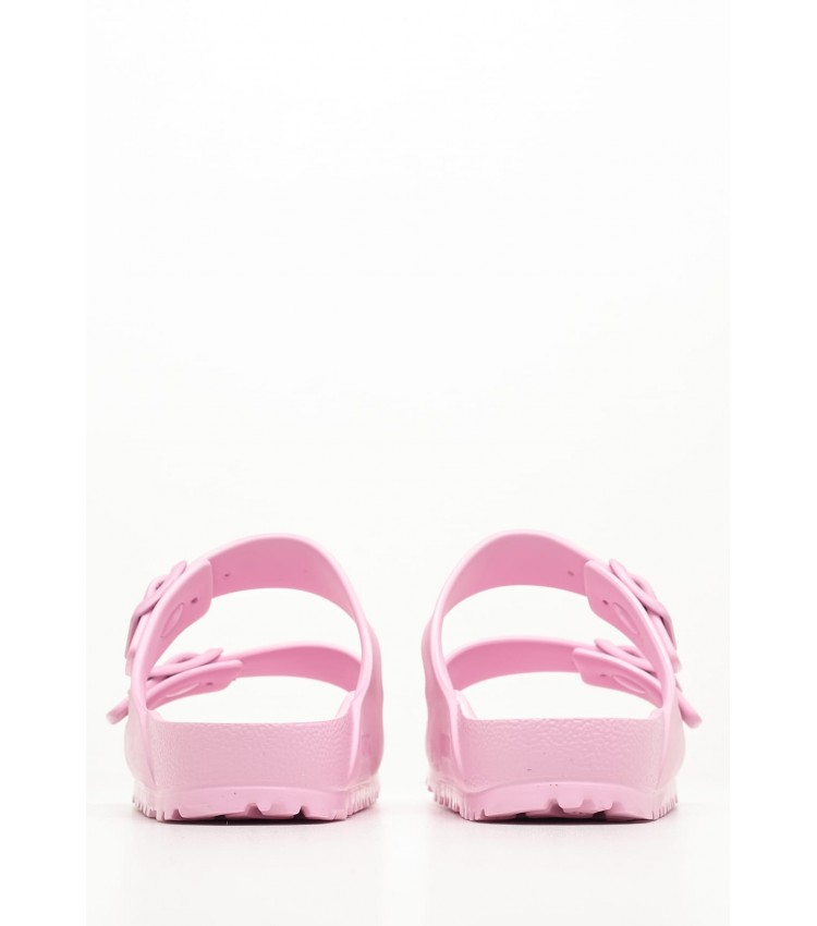 Women Flip Flops & Sandals Arizona.Fondant Pink Rubber Birkenstock