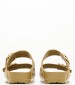 Women Flip Flops & Sandals Arizona.Glamour Gold Rubber Birkenstock