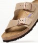 Men Flip Flops & Sandals Arizona.Oiled Taupe Oily Leather Birkenstock