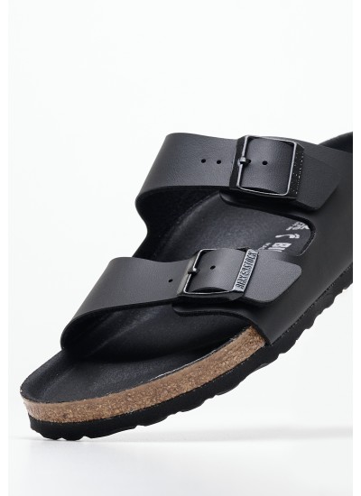 Ανδρικές Σαγιονάρες & Πέδιλα Arizona.Trpls.Mn Μαύρο ECOleather Birkenstock