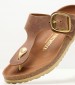 Γυναικεία Flats Gizeh.Bb.Hex Ταμπά Δέρμα Λαδερό Birkenstock