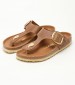 Γυναικεία Flats Gizeh.Bb.Hex Ταμπά Δέρμα Λαδερό Birkenstock