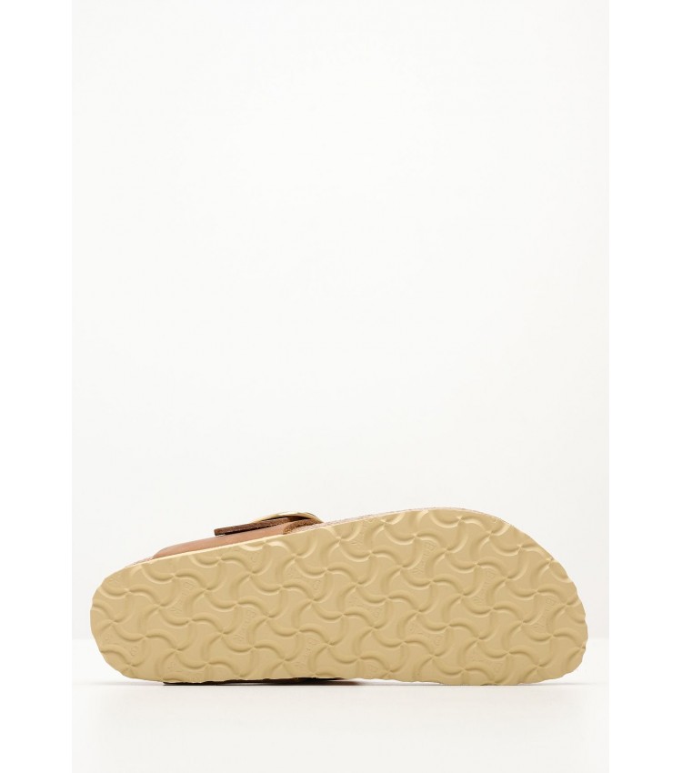 Γυναικεία Flats Gizeh.Bb.Hex Ταμπά Δέρμα Λαδερό Birkenstock