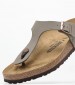 Men Flip Flops & Sandals Gizeh.Bfb Grey ECOleather Birkenstock