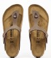 Women Flats Gizeh.Bs.Nrw Brown ECOleather Birkenstock