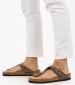 Γυναικεία Flats Gizeh.Bs.Nrw Καφέ ECOleather Birkenstock