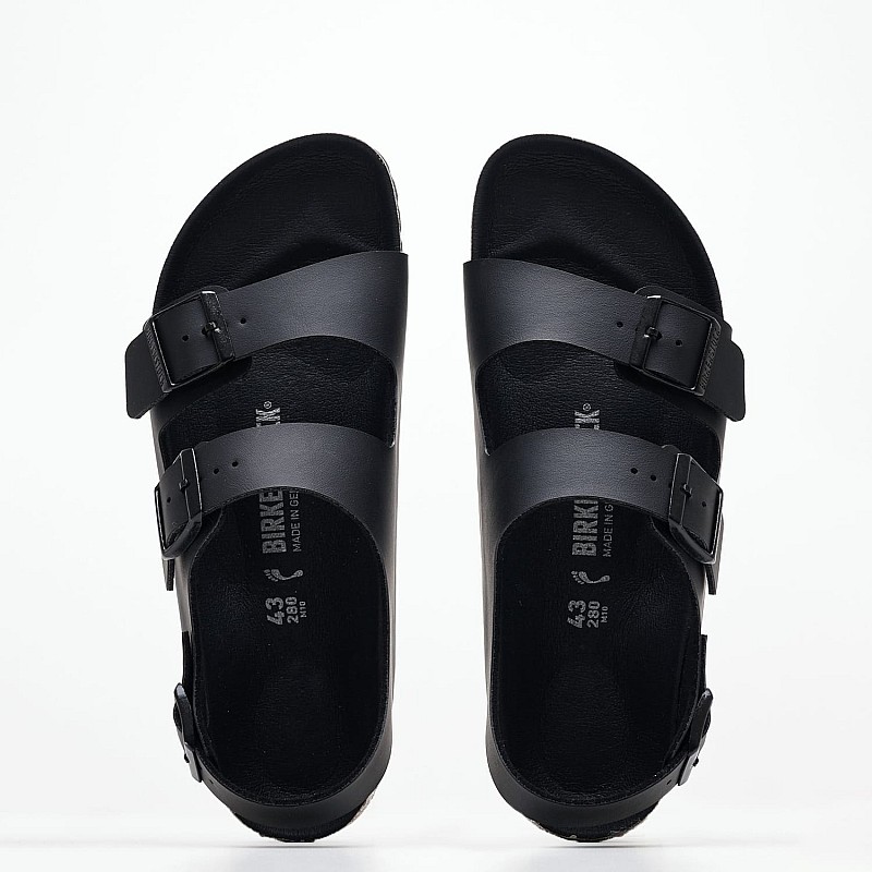 Ανδρικές Σαγιονάρες & Πέδιλα Milano.Bf Μαύρο ECOleather Birkenstock
