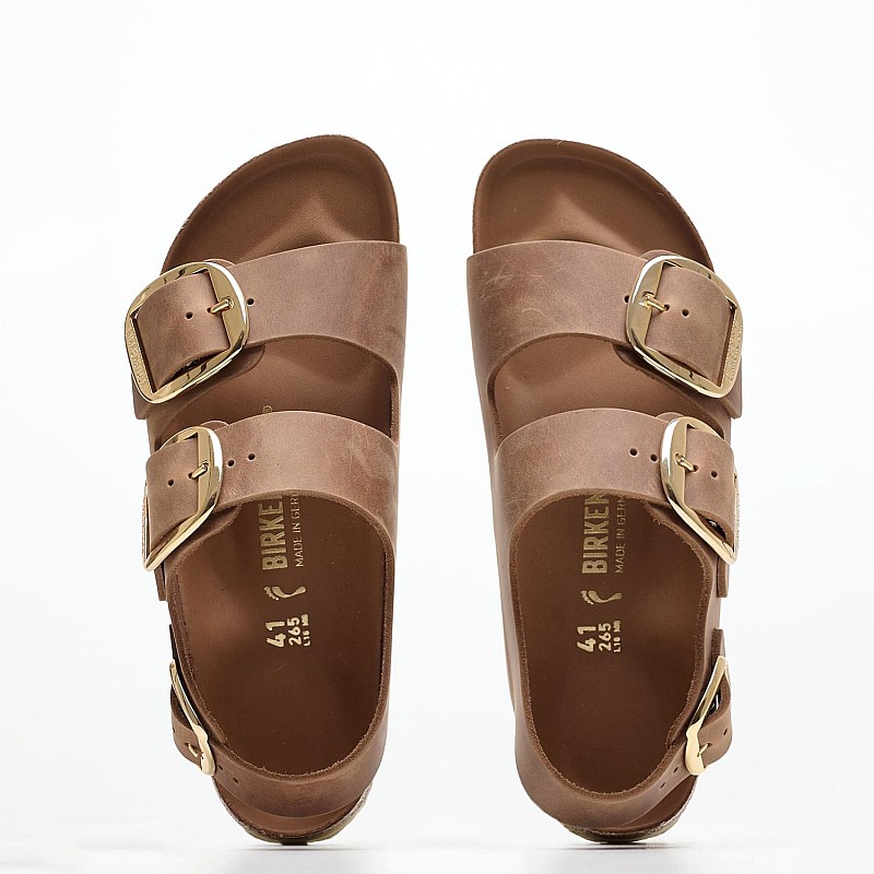Γυναικεία Flats Milano.Hex Ταμπά Δέρμα Λαδερό Birkenstock