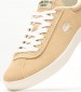 Men Casual Shoes Baseshot.124 Beige Buckskin Lacoste