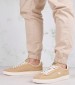 Men Casual Shoes Baseshot.124 Beige Buckskin Lacoste