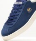 Men Casual Shoes Baseshot Blue Nubuck Leather Lacoste